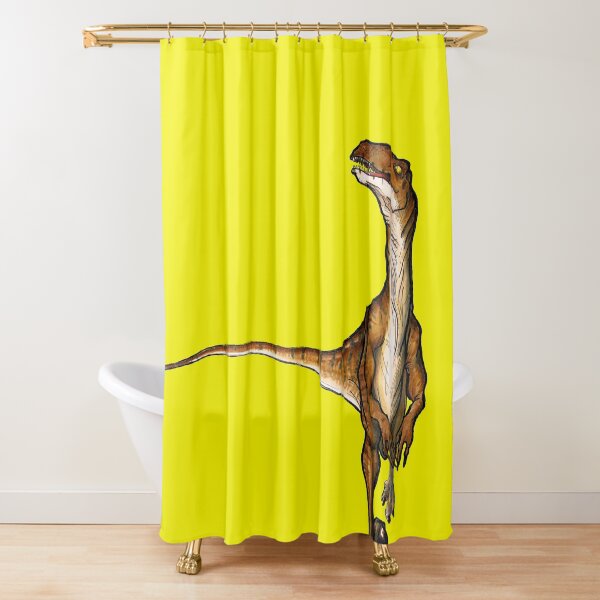 Velociraptor Raptor Blue Jurassic Park World Shower Curtains Redbubble