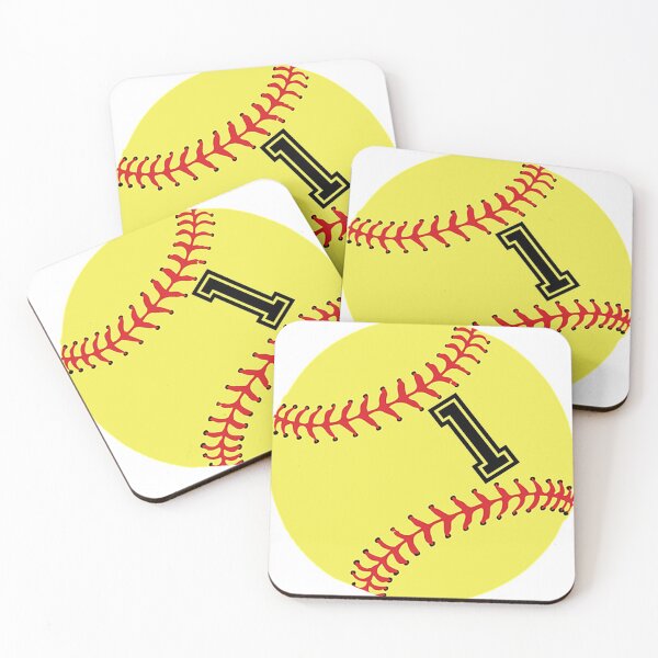Item preview, Softball Player Jersey No 1 Back Number #1 Ball Sport Sticker Gift designed and sold by theshirtinator.