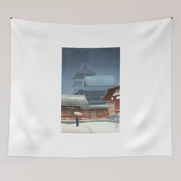 Item preview, Tennô-ji Temple in Osaka Hasui Kawase Shin Hanga designed and sold by RBEnt.