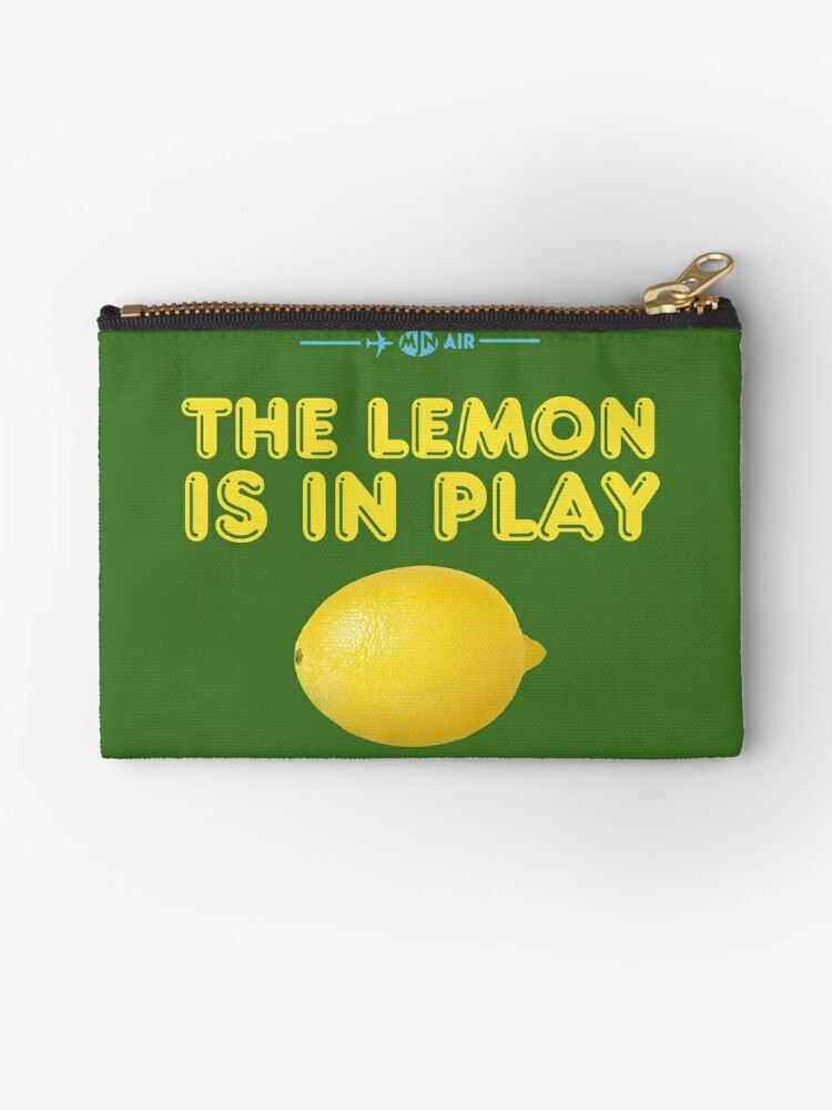 Cabin Pressure The Lemon Is In Play Zipper Pouch By