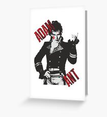 Adam Ant Neo Romantic 80er Jahre Pop Stehen und liefern Highwayman Grußkarte