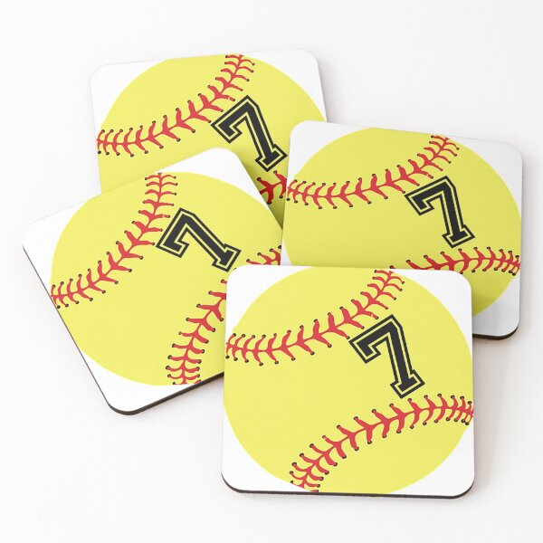 Item preview, Softball Player Jersey No 7 Back Number #7 Ball Sport Sticker Gift designed and sold by theshirtinator.
