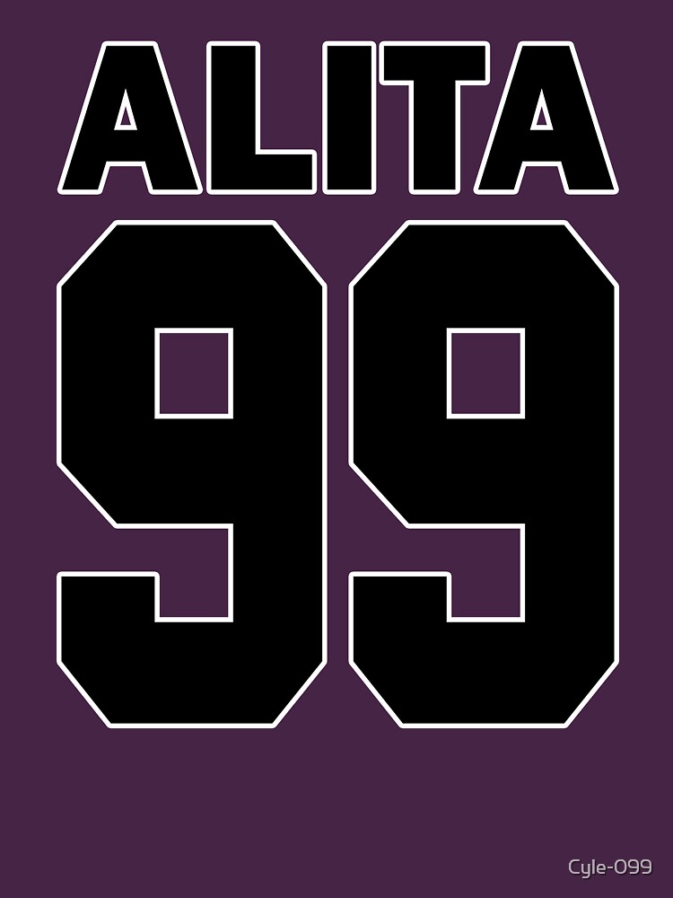 Alita - 99 - Black - Battle Angel Moterball Jersey by Cyle-099
