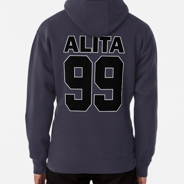 Alita - 99 - Black - Battle Angel Moterball Jersey Pullover Hoodie