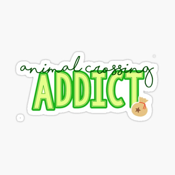 Adicto a Animal Crossing Pegatina