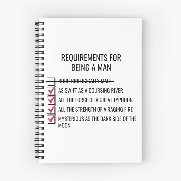 Item preview, Requirements for Being a Man designed and sold by rosielord.