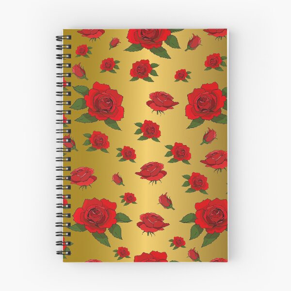 Item preview, Red roses on golden background designed and sold by Nataliya Pshenychna.
