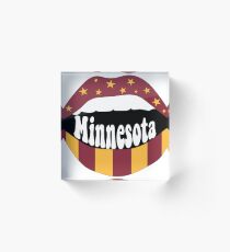 Minnesota Lips Acrylic Block