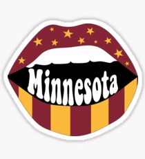 Minnesota Lips Sticker