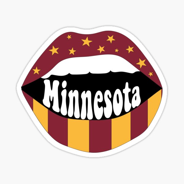 Minnesota Lips Sticker