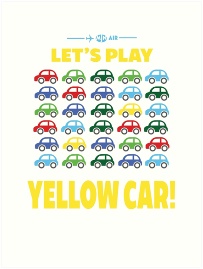 Cabin Pressure Yellow Car Art Print By Beyondgraphic Redbubble