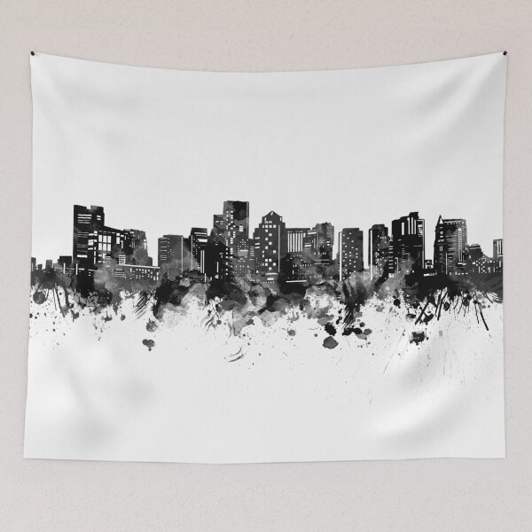 Item preview, boston skyline designed and sold by BekimART.