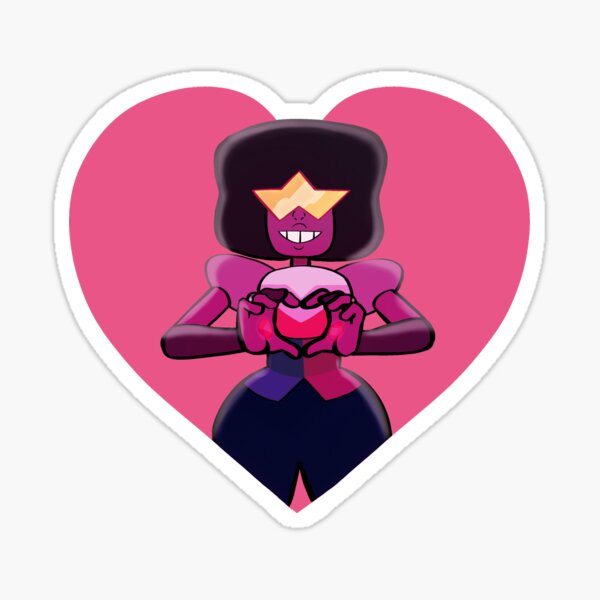 Item preview, Garnet Heart Sticker designed and sold by olazart.