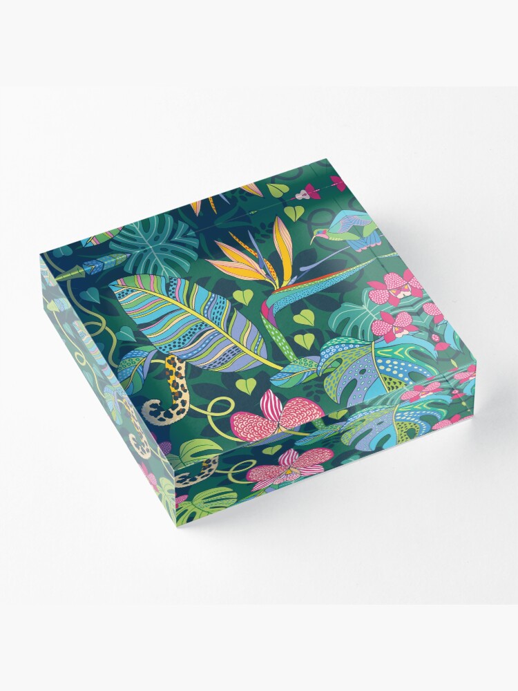 Alternate view of Bohemian Tropics Acrylic Block