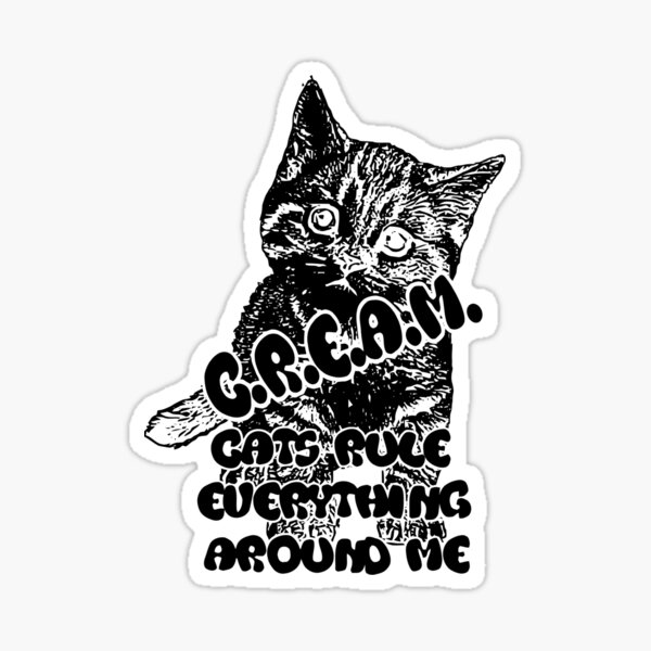Les chats dominent tout autour de moi Sticker