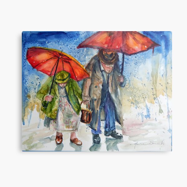 Rain or Shine I love you Always Metal Print