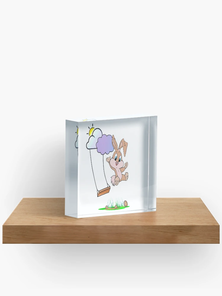 Thumbnail 2 of 5, Acrylic Block, Happy Rabbit designed and sold by Raeolus.