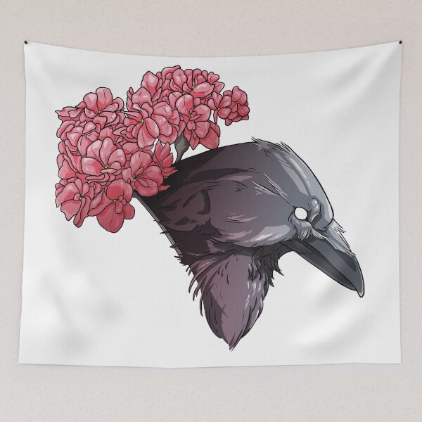 Item preview, Floral Raven designed and sold by CarpophobicCrow.