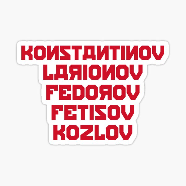 Artikel-Vorschau von Russian Five - Detroit Red Wings, designt und verkauft von threeampersands.