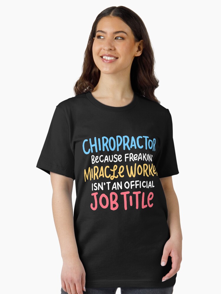 Chiropractor Design Funny Chiropractic Gift Ideas For Men And Women  Essential T-Shirt