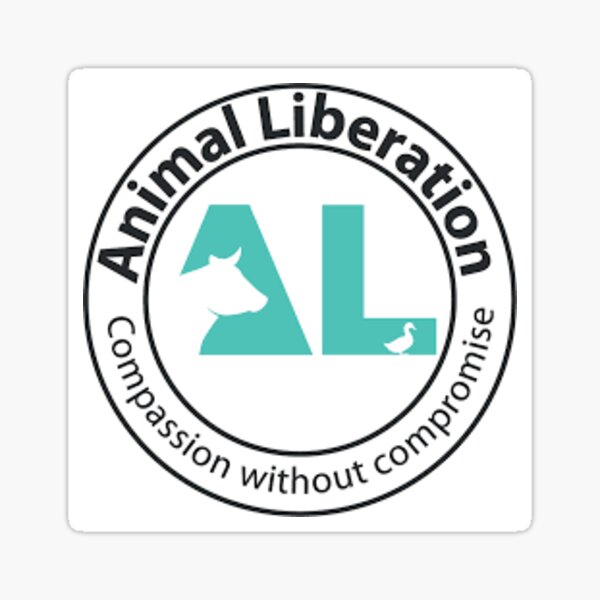 Liberación Animal Pegatina