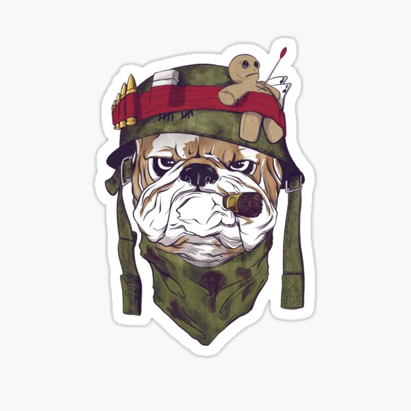 Bulldog Army Sticker