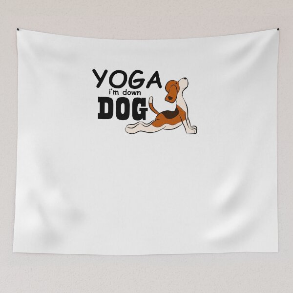 Item preview, Yoga Im down dog Pet Animal Lover Funny for Girl Boy designed and sold by hadleydesigns.
