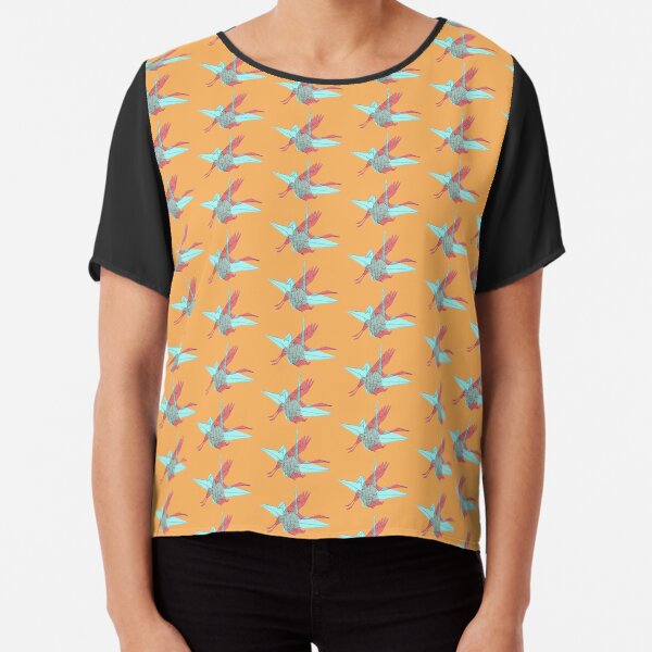 Item preview, Pastel Paper Crane - Red and Blue designed and sold by CPacArts.