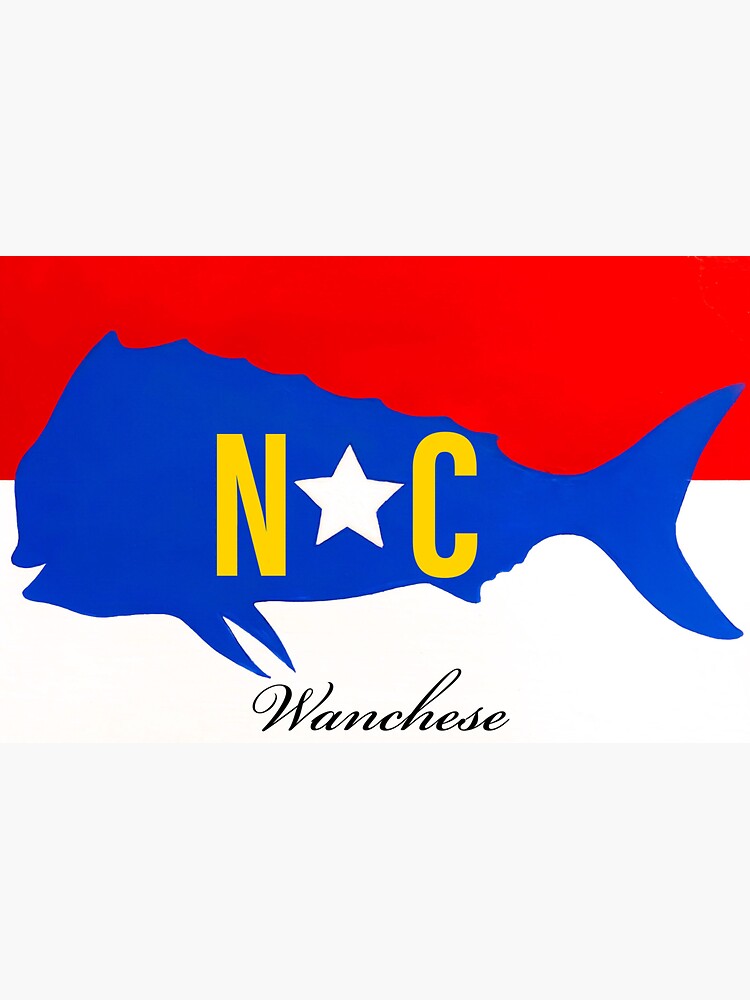 "Wanchese NC Mahi" Sticker for Sale by barryknauff Redbubble