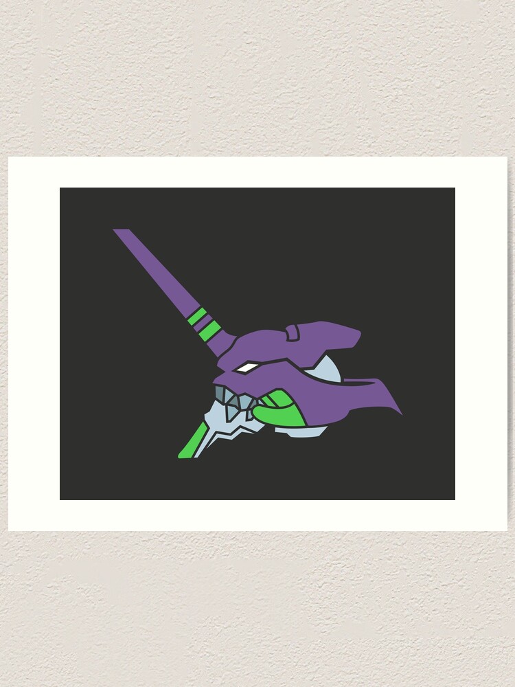 Lamina Artistica Neon Genesis Evangelion Eva Unit 01 Head Minimal