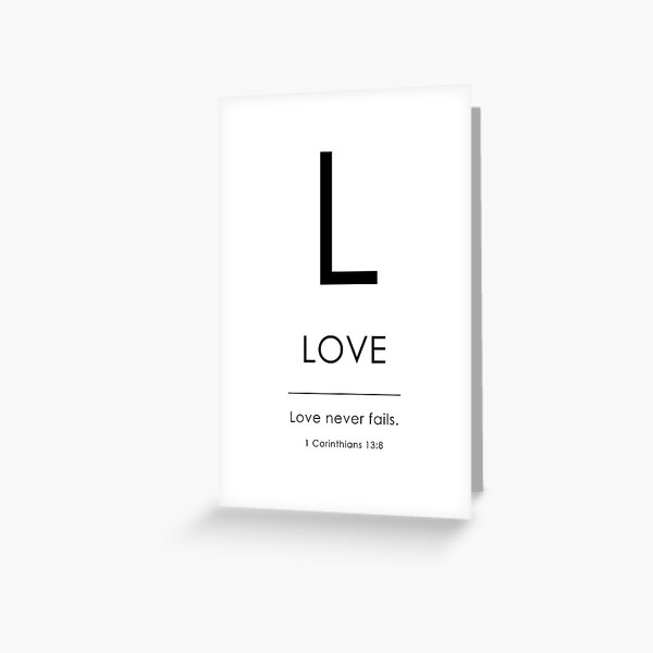 1 Korinther 13 4 8 Liebe Bibelverse Deutsch German Bible Verse Greeting Card By Tinyseed Redbubble