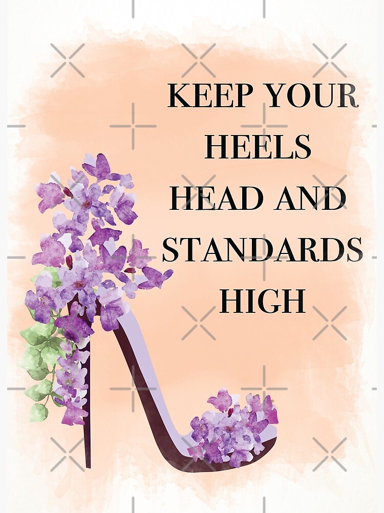 Coco Chanel Quote with Floral High Heels  Art Board Print for Sale by  MegaCanvas
