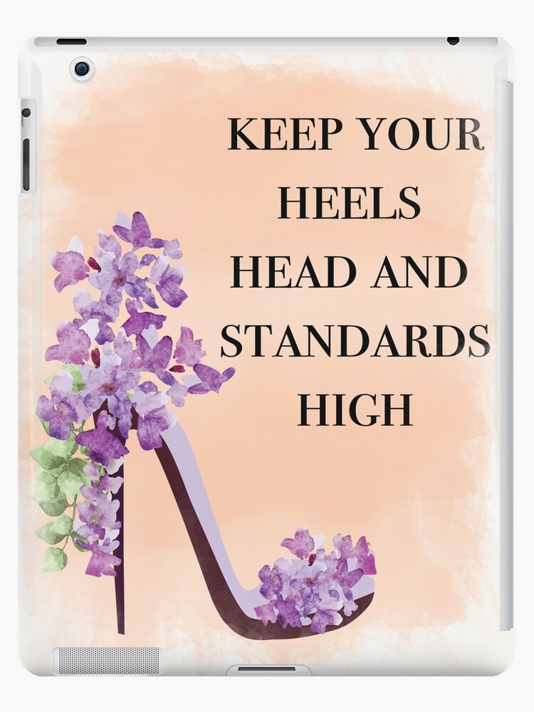 Coco Chanel Quote with Floral High Heels  iPad Case & Skin for Sale by  MegaCanvas
