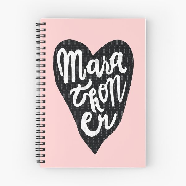 Aperçu de l'œuvre Marathoner Heart Handlettering créée et vendue par SunnyLemonader.