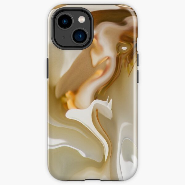 white floating shapes iPhone Tough Case
