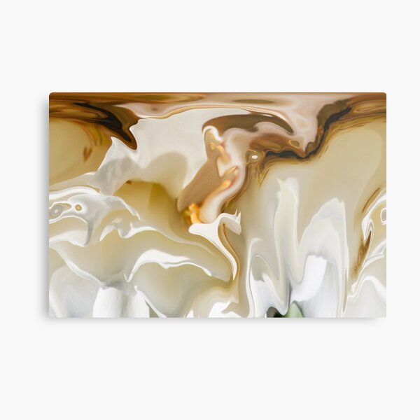 white floating shapes Metal Print