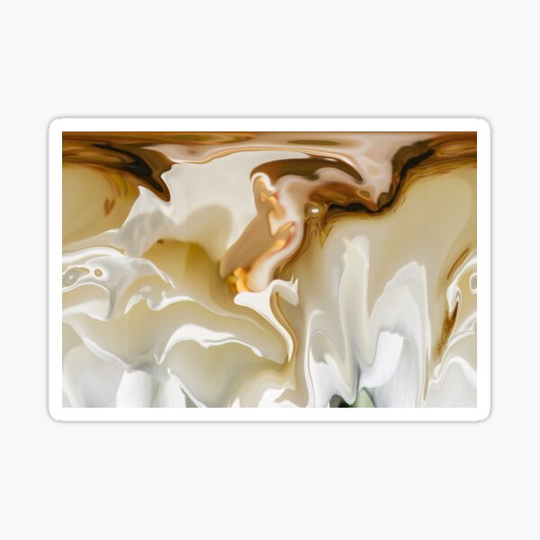 white floating shapes Sticker