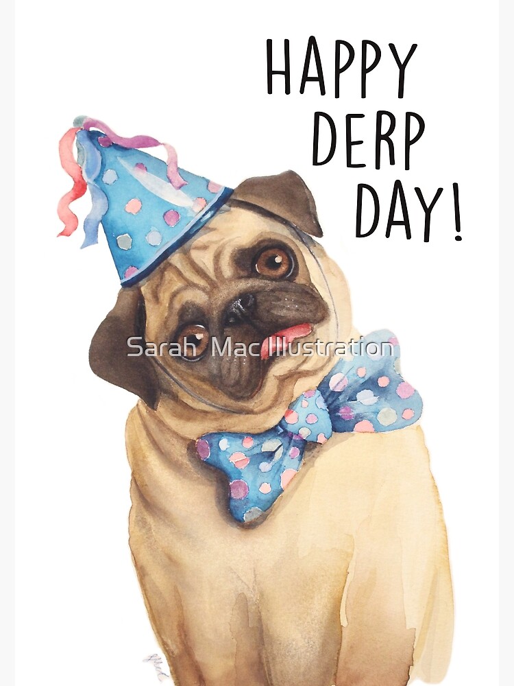 Derp Pug by Artsez
