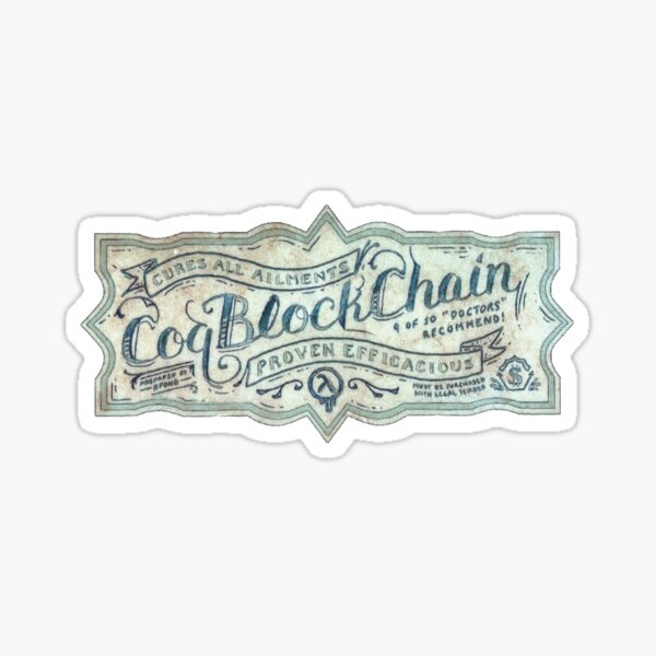 Vintage CoqBlockchain Sticker