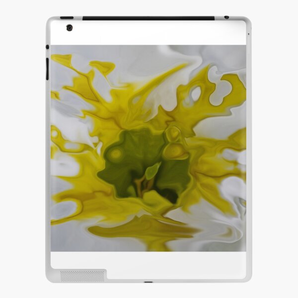 yellow blot iPad Skin