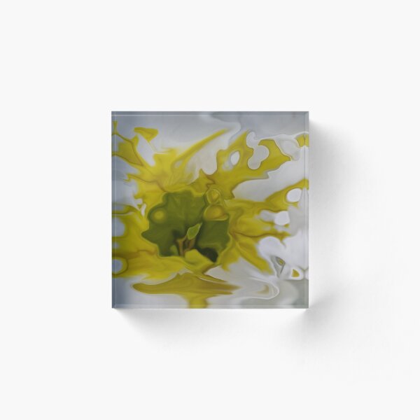 yellow blot Acrylic Block