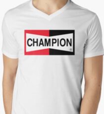 Champion Spark Plug V-Neck T-Shirt