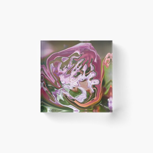 violet shape with lilac shades Acrylic Block