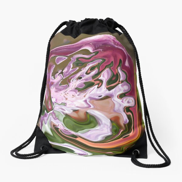 violet shape with lilac shades Drawstring Bag