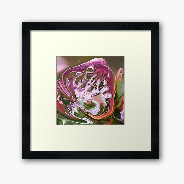 violet shape with lilac shades Framed Art Print