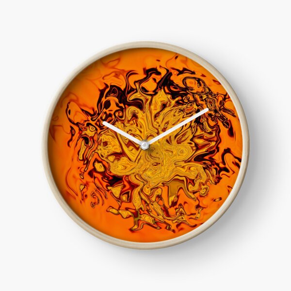 yellow and orange shades Clock
