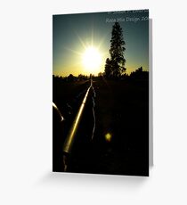 The Day's Farewell Greeting Card