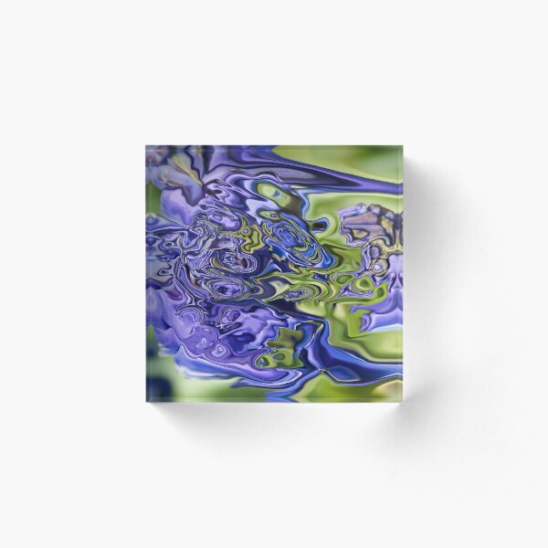 blue fantasy Acrylic Block