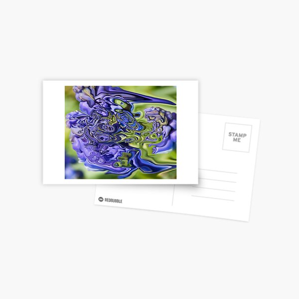blue fantasy Postcard