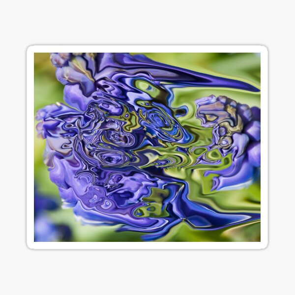 blue fantasy Sticker